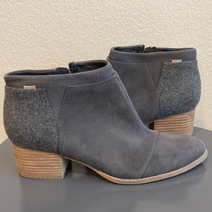 Toms Loren suede and wool boot. Size 11